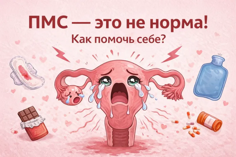 ПМС - это не норма! Как помочь себе?